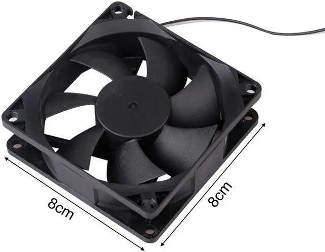 Alt view image 6 of 6 - 5V 80mm Computer Cooling Fan Portable USB Cooler Small PC CPU Cooling Computer Components Cooling Accessories 80*80*10mm