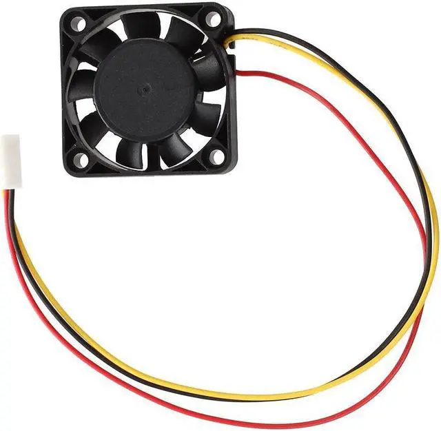 Alt view image 4 of 4 - 2 Pcs 3 Pin 40mm Square PC Computer Cooling Fan DC 12V Black
