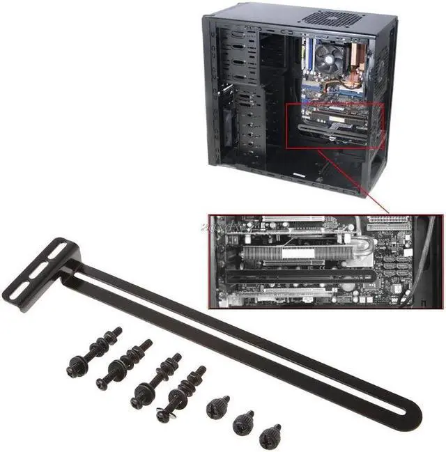 Main image of Universal Fan Mount Bracket For PCI Side Blown Graphics Card Cooling Fan Mount Bracket Holder Whosale&Dropship