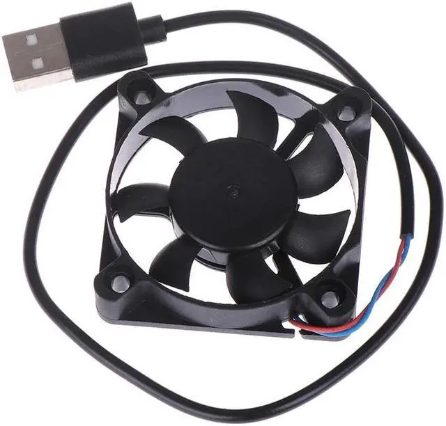 Alt view image 4 of 4 - 1pc 5V USB Connector PC Fan Cooler Heatsink Exhaust CPU Cooling Fan Replacement with 45cm Cable 50x50x10MM