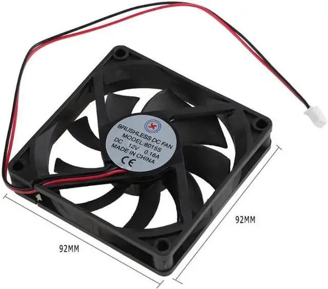 Alt view image 6 of 6 - Low Noise Brushless Cooling Fan Computer Cooler System PC Accessories 60*60*25/80*80*15/92*92*25mm