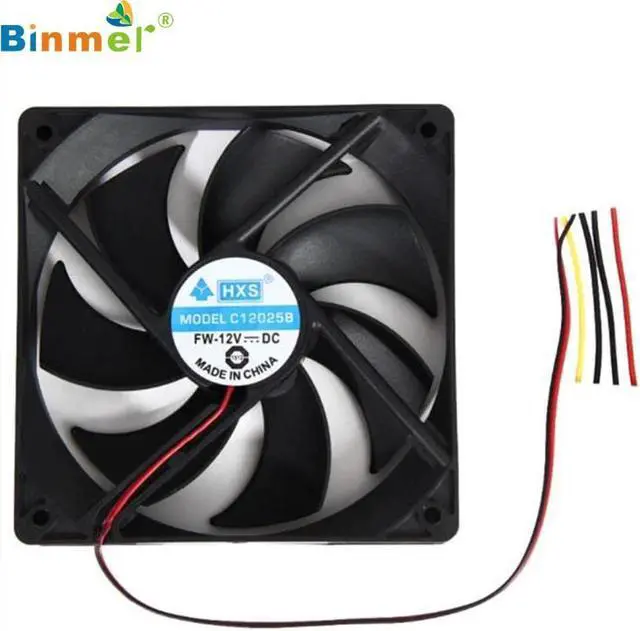 Alt view image 2 of 6 - Binmer SimpleStone 1pcs 120mm 120x25mm 12V 4Pin DC Brushless PC Computer Case Cooling Fan 1800PRM J09T