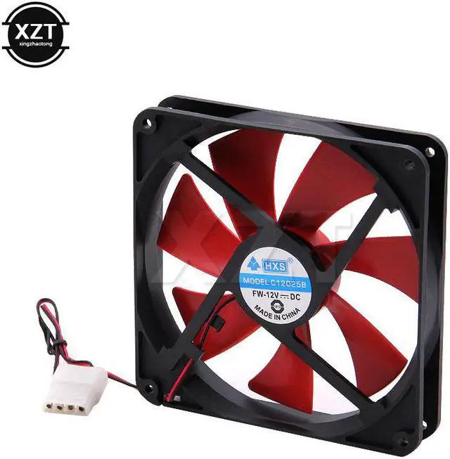 Alt view image 2 of 4 - Computer Case 140MM Fan CPU Cooler Cooling Fan 140 MM silent quiet 140mm DC 12V 4D plug computer cooling fan heatsink 14cm