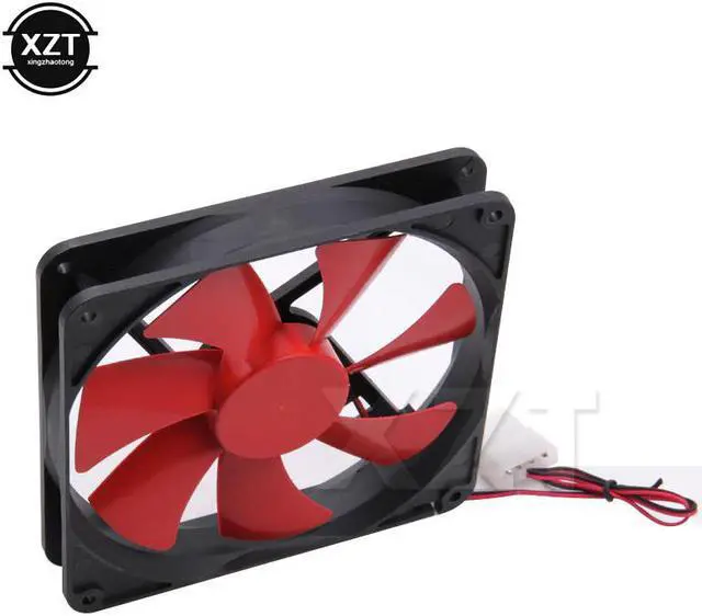 Alt view image 4 of 4 - Computer Case 140MM Fan CPU Cooler Cooling Fan 140 MM silent quiet 140mm DC 12V 4D plug computer cooling fan heatsink 14cm