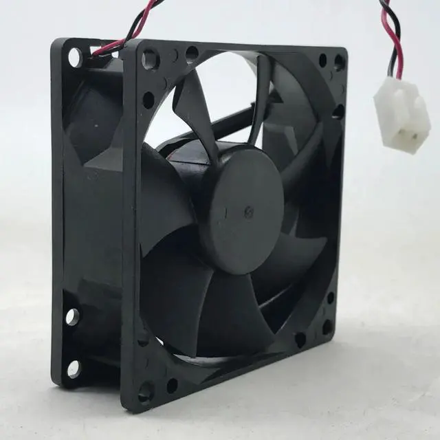Alt view image 4 of 4 - For AVC 8025 80mm x 80mm x 25mm DL08025R12U Hydraulic Bearing Cooler Cooling Fan 12V 0.50A 2Wire 2Pin Connector