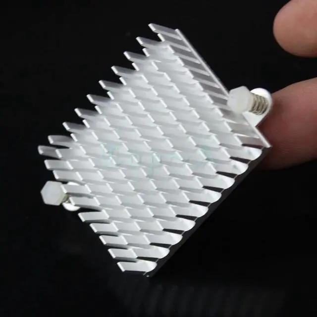 Alt view image 6 of 6 - 1 Piece 43mm x 40mm x 11mm Aluminum Heatsink Cooling Fan for LED Power Memory Chip IC Heat Sink 43x40x11mm