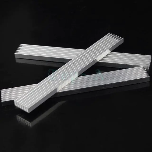 Alt view image 2 of 6 - 1piece 150x20x5mm Aluminum Heatsink Radiator Router Heat Sink Chip Electronic Products Cooling Fan 100mm x 20mm x 5mm