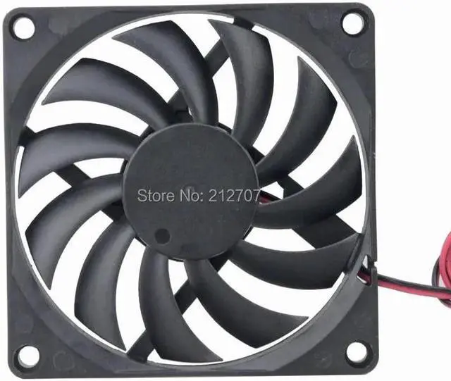 Alt view image 5 of 6 - DC 24V 2Pin 8CM 80MM 8010 80x80x10mm Computer Case Cooling Fan