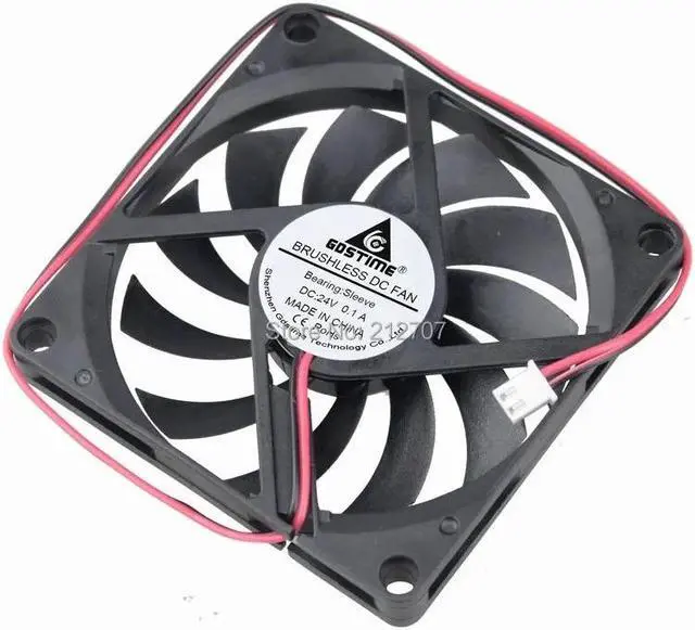 Alt view image 4 of 6 - DC 24V 2Pin 8CM 80MM 8010 80x80x10mm Computer Case Cooling Fan