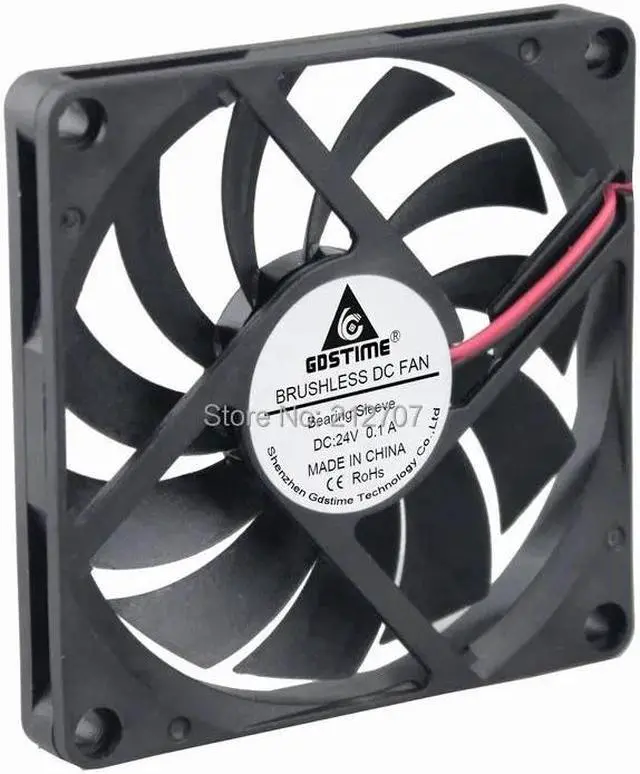 Alt view image 3 of 6 - DC 24V 2Pin 8CM 80MM 8010 80x80x10mm Computer Case Cooling Fan