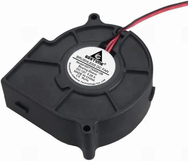 Alt view image 5 of 6 - 1pcs 12V 75x30mm 75mm x 30mm 7530S DC Brushless Heat Sinks Cooling Exhaust Blower Cooler Fan