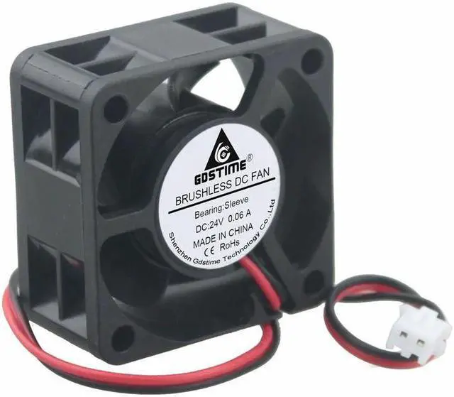 Alt view image 6 of 6 - 1 Piece 40x40x20mm DC 24V 4cm Mini Brushless Cooling Fan 40mm x 20mm 2Pin 4020 PC Case Motor Cooler 24 Volt