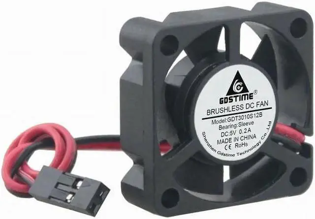 Alt view image 2 of 6 - 2PCS DC 5V 30x30x10mm 3cm Mini Dupont 30mm 30mmx30mmx10mm DC Brushless Cooling Cooler Fan