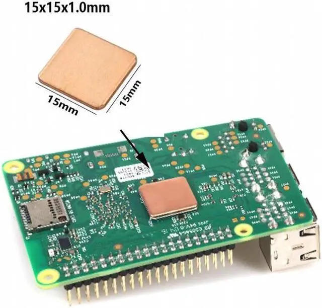 Alt view image 3 of 6 - 1 Piece Heat Sink Dual Cooler Ultimate Cooling Fan with Copper Heatsink For Raspberry Pi 3 Pi 2 Model B B+ NESPi