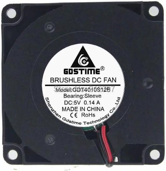 Alt view image 2 of 6 - 2PCS Turbo Fan Blower Cooling Fan 4010 DC 5V 40mm x 40mm x 10mm for 3D Printer