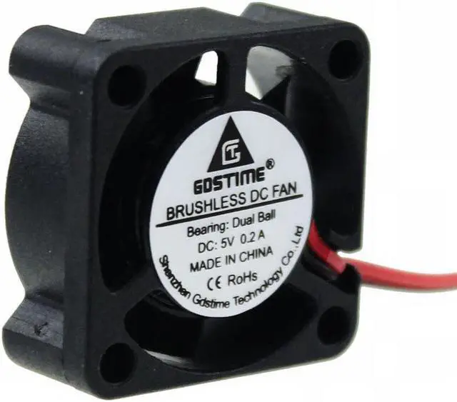Alt view image 3 of 6 - 1 pcs Ball Bearing Mini Fan 25mm x 10mm DC Fan 5V 25x25mm Laoptop Cooling Radiator Cooler 2 Pin Connector 2.0 2510