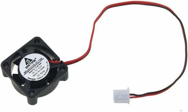 Alt view image 5 of 6 - 1 pcs Ball Bearing Mini Fan 25mm x 10mm DC Fan 5V 25x25mm Laoptop Cooling Radiator Cooler 2 Pin Connector 2.0 2510
