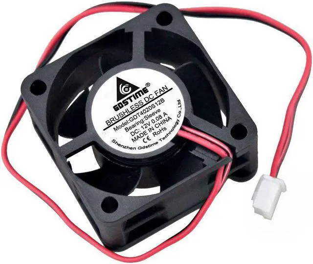 Main image of 2pcs 4cm 40x40x20mm DC 12V Plastic Small Brushless Cooling Cooler Fan 40mm x 20mm 4020