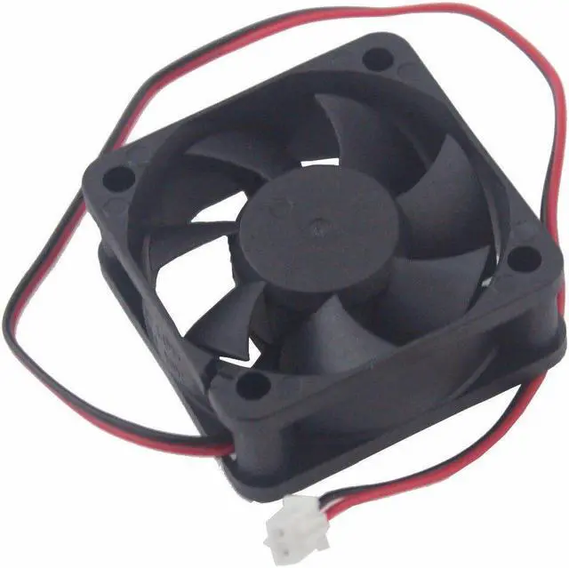 Alt view image 2 of 6 - 1 Piece 12V 50x50x20mm 5020 2Pin Ball Bearing 5cm Industrial DC Motor Equipment Case Cooling Fan 50mm x 20mm Cooler