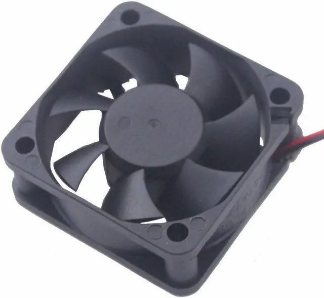 Alt view image 4 of 6 - 1 Piece 12V 50x50x20mm 5020 2Pin Ball Bearing 5cm Industrial DC Motor Equipment Case Cooling Fan 50mm x 20mm Cooler