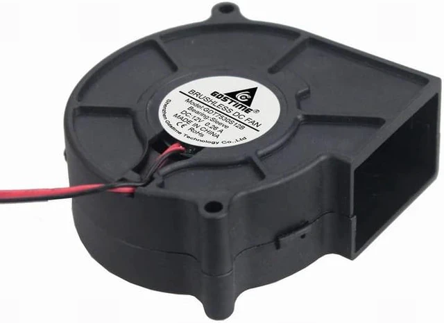 2PCS Lot 75mm DC 12V Brushless Cooling Exhaust Blower Cooler Fan 12 ...