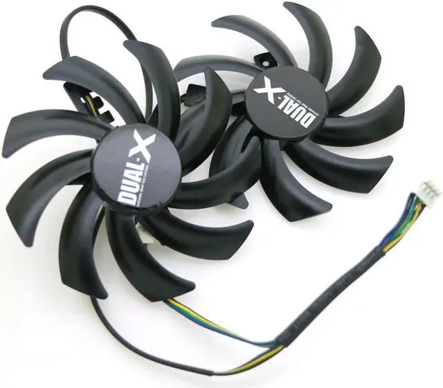 Alt view image 5 of 6 - 2pcs/lot 85mm FD7010H12S 12V 40mm Hole Graphics Video Card Replacement For Sapphire HD 7790 7850 7870 7950 Cooler Cooling Fan