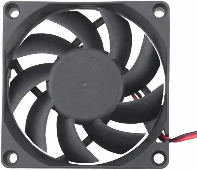 Alt view image 3 of 6 - 2 Pieces DC 5V 2Pin 7015 70mm x 15mm Brushless Motor Cooler Computer Case Heatsink Cooling Fan 70x70mm 7cm