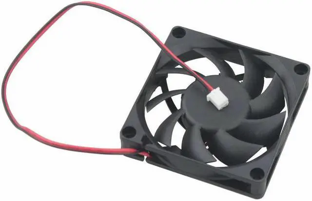 Alt view image 5 of 6 - 2 Pieces DC 5V 2Pin 7015 70mm x 15mm Brushless Motor Cooler Computer Case Heatsink Cooling Fan 70x70mm 7cm