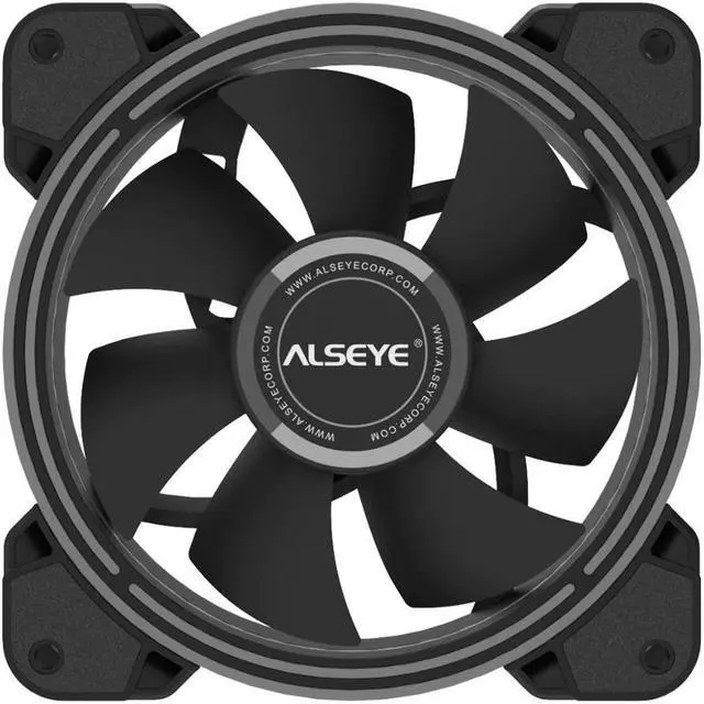 Alt view image 4 of 6 - HALO PC Cooling Fan 4 pin PWM 120mm Static LED RGB Computer Fan for Case and CPU Fan Replacement