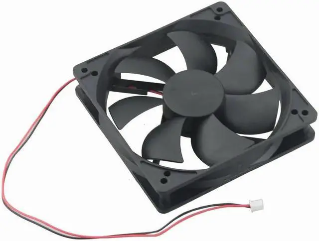 Alt view image 4 of 6 - 1 Piece 24V Ball Bearing DC Cooling Fan 120*120*25mm High Speed Computer PC Case Radiator 120mm x 25mm 2Pin 0.26A 12025