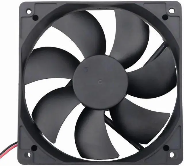 Alt view image 6 of 6 - 1 Piece 24V Ball Bearing DC Cooling Fan 120*120*25mm High Speed Computer PC Case Radiator 120mm x 25mm 2Pin 0.26A 12025