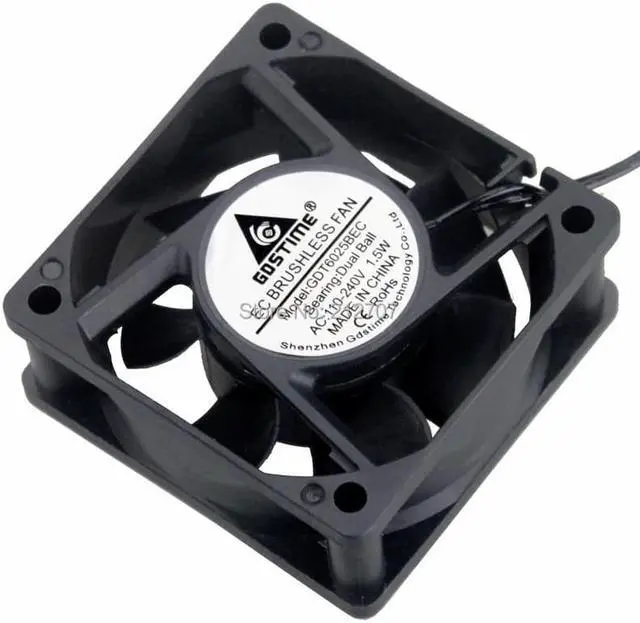 Alt view image 3 of 6 - Ball 6cm 60mm EC Fan 60mm x 60mm x 25mm EC Brushless Fan 110V 115V 120V 130V 220V 240V Axial Cooling Industry Fan
