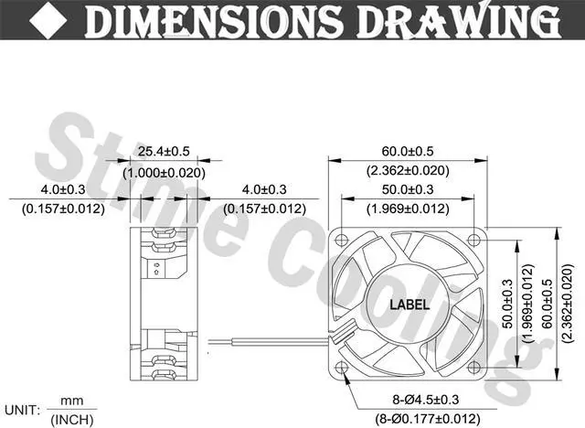Alt view image 6 of 6 - Ball 6cm 60mm EC Fan 60mm x 60mm x 25mm EC Brushless Fan 110V 115V 120V 130V 220V 240V Axial Cooling Industry Fan