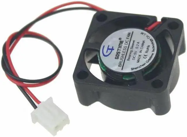 Alt view image 3 of 6 - 5 pcs 25mm x 10mm DC Fan 5V 25x25mm PC Chipset Heatsink Cooling Fan Small Radiator Cooler 2 Pin Two Wire 2510