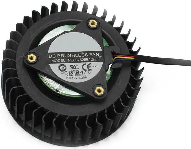 Alt view image 6 of 6 - PLB07525B12HH 12V 1.20A VEGA56 VEGA64 For MSI RX VEGA 56 64 AIR BOOST 8G OC Public version Graphics Card Turbine Cooling Fan