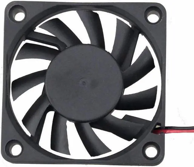 Alt view image 6 of 6 - 5 Pieces 60x60x10mm 6010 Computer Cooler 12V 2Pin DC Brushless Cooling Fan 60mm PC CPU VGA Heatsink Cooler 6cm