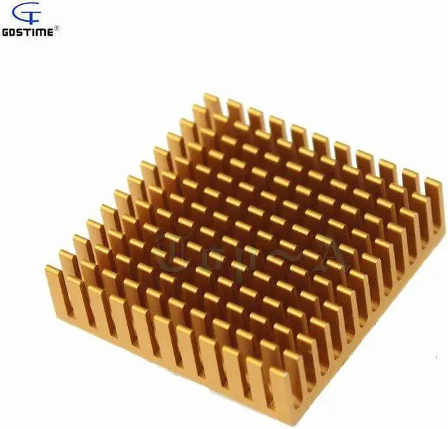 Alt view image 2 of 6 - 10 pcs Aluminum Heatsink 40mm x 11mm Cooling Fan Heat sink Radiator for LED Power Memory Chip IC Transistor 40X40X11mm