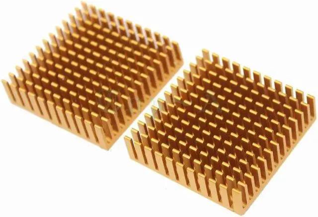 Alt view image 6 of 6 - 10 pcs Aluminum Heatsink 40mm x 11mm Cooling Fan Heat sink Radiator for LED Power Memory Chip IC Transistor 40X40X11mm