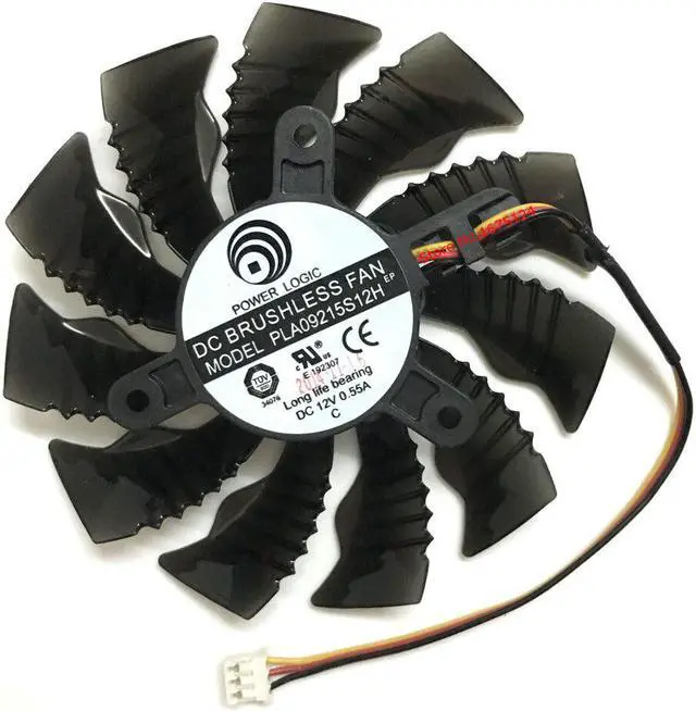 Alt view image 3 of 6 - computer GPU radiator VGA Cooler fan For GIGABYTE GTX960 GTX 970 MINI ITX graphics card cooling (PLA09215S12H 85MM 3Pin)