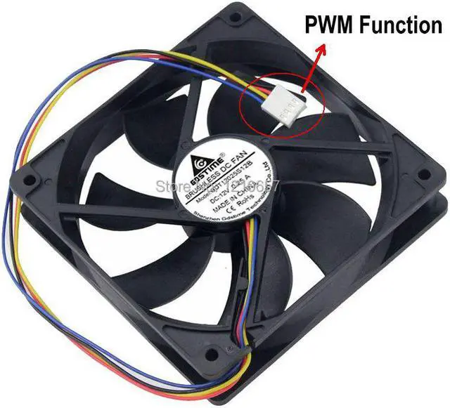Main image of 2PCS lot Hydraulic 120mm x 25mm 12cm 4 Pin 12V PWM FG Cooling Fan for Computer CPU Cooler