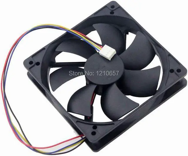 Alt view image 2 of 6 - 2PCS lot Hydraulic 120mm x 25mm 12cm 4 Pin 12V PWM FG Cooling Fan for Computer CPU Cooler