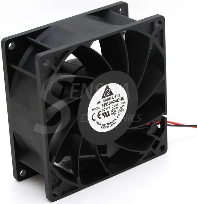 Alt view image 3 of 5 - for delta FFB0924EHE 9238 90mm 92mm DC 24V 0.75A 2 wire pin server inverter cooling fans case axial