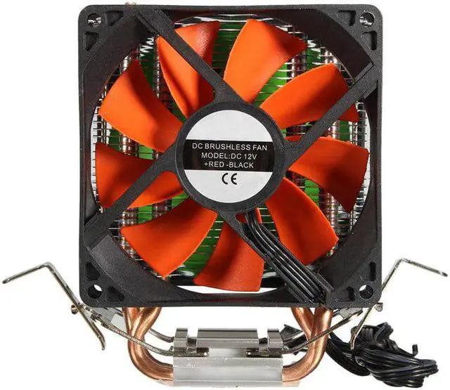 Alt view image 3 of 6 - Computer Cooler Fan Hydraulic Dual Heatpipe CPU Fans Cooling Heatsink For Intel LGA775/1156/1155 AMD for AM4 Ryzen for Pentium