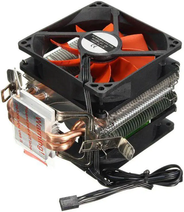 Alt view image 4 of 6 - Computer Cooler Fan Hydraulic Dual Heatpipe CPU Fans Cooling Heatsink For Intel LGA775/1156/1155 AMD for AM4 Ryzen for Pentium
