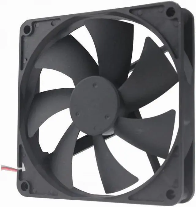 Alt view image 3 of 6 - 2 Pcs 140mm x 25mm 14cm DC 12 Volts Dual Ball Computer Case Brushless Cooler Cooling Fan 12V 140x140x25mm 2Pin 14025B