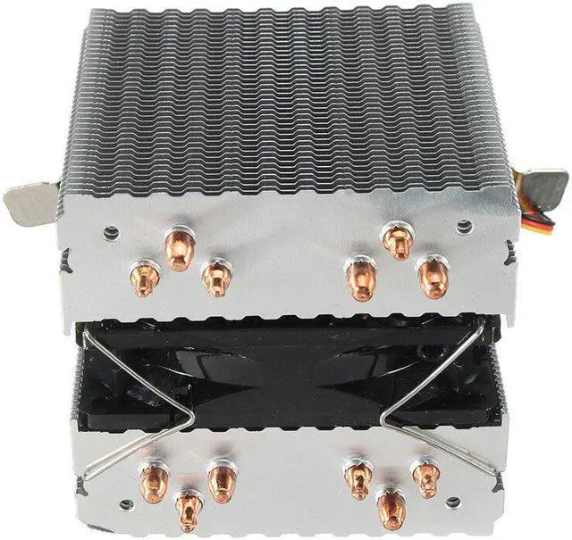 Alt view image 4 of 6 - LED Blue Light CPU Fan 6X Heat Pipe For Intel LAG 1155 1156 AMD Socket AM3/AM2 High Quality Computer Cooler Cooling Fan For CPU