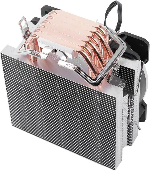 Alt view image 4 of 5 - 4PIN CPU cooler 6 heatpipe Single RGB LED fan cooling 12cm fan LGA775 1151 115x 1366 support Intel AMD