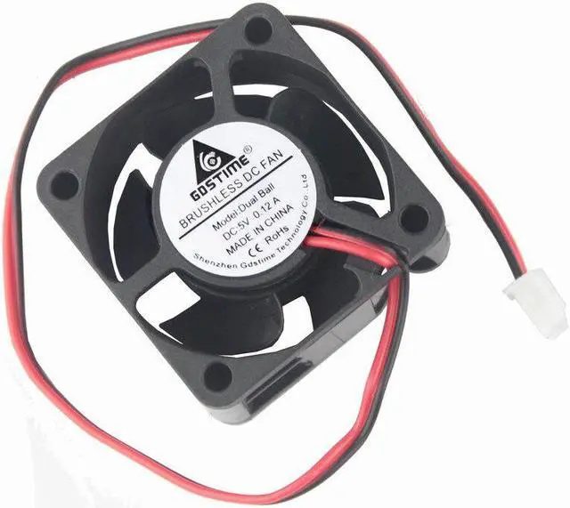 Alt view image 6 of 6 - 5 Pcs 4020 Dual Ball 5V DC Brushless Cooler 40mmx40mmx20mm Motor Heatsink Cooling Fan 40mm x 20mm 2Pin 4cm