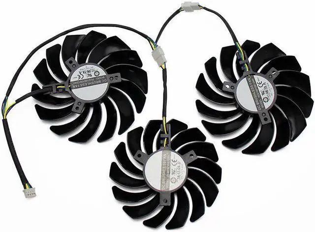 Alt view image 5 of 6 - PLD10010S12HH PLD09210S12HH 4Pin Cooler Fan Replacement For MSI GEFORCE GTX 1080 Ti Gaming X Trio Graphics Card Cooling Fans