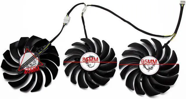 Alt view image 3 of 6 - PLD10010S12HH PLD09210S12HH 4Pin Cooler Fan Replacement For MSI GEFORCE GTX 1080 Ti Gaming X Trio Graphics Card Cooling Fans